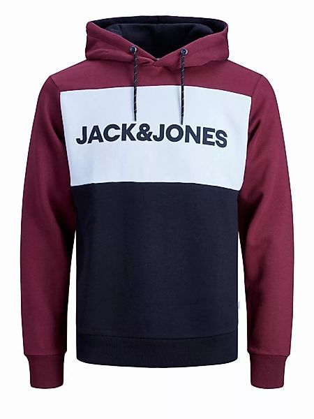 Jack & Jones Logo Blocking Kapuzenpullover XS Port Royale / Regular Fit günstig online kaufen