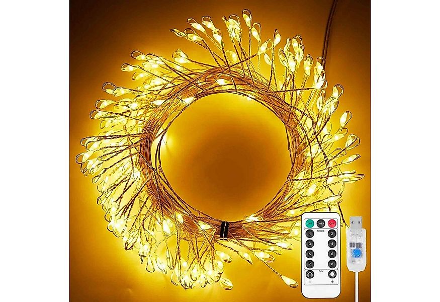 Rosnek LED-Lichterkette 3M/6M, dimmbar, für Weihnachten Hochzeit Party, Fer günstig online kaufen