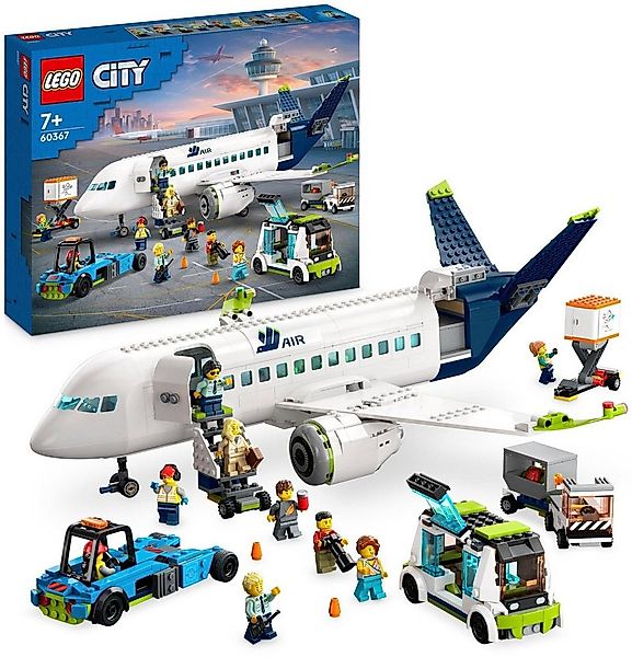 LEGO® Passagierflugzeug (60367), LEGO® City Konstruktionsspielsteine, (913 günstig online kaufen