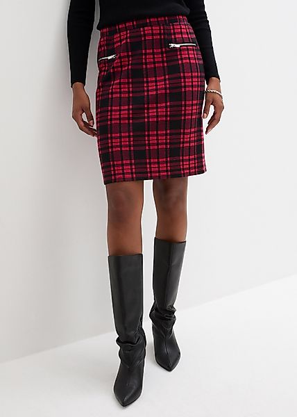 bonprix Jerseyrock "Jersey-Rock" aus Polyester, Viskose und Elasthan, Minir günstig online kaufen