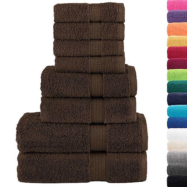 vidaXL Handtuch 8 tlg. Premium-Handtuch-Set SOLUND günstig online kaufen