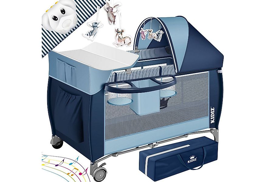 KIDIZ Baby-Reisebett, Babybett in Reisebett Kombi Set Baby Bett mit Wickela günstig online kaufen