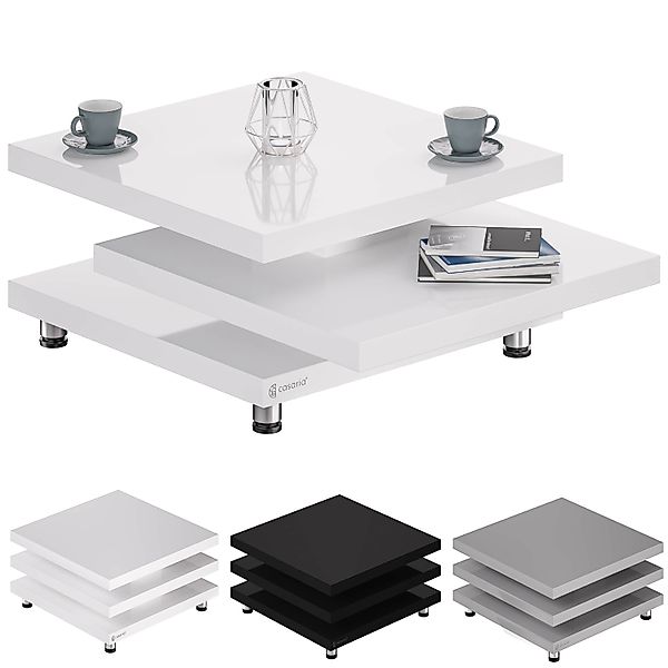 Casaria Couchtisch New York, Holz Weiß günstig online kaufen