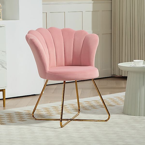 HOMCOM Sessel Loungesessel mit Armlehnen, Metallbeine, Relaxsessel mit Rück günstig online kaufen
