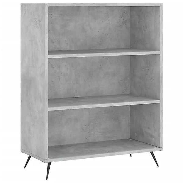 vidaXL Bücherregal Bücherregal Betongrau 69,5x32,5x90 cm günstig online kaufen