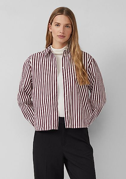 s.Oliver Langarmbluse Bluse Gestreifte Baumwoll-Bluse mit günstig online kaufen
