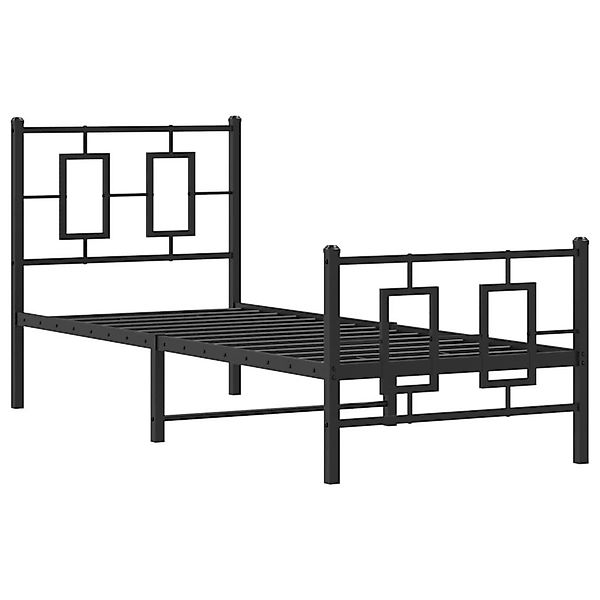vidaXL Bett Bettgestell mit Kopf- und günstig online kaufen