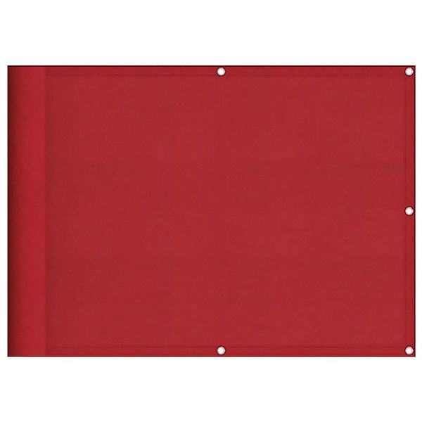 vidaXL Balkon-Sichtschutz Rot 75x800 cm 100 % Polyester-Oxford 42002130 günstig online kaufen