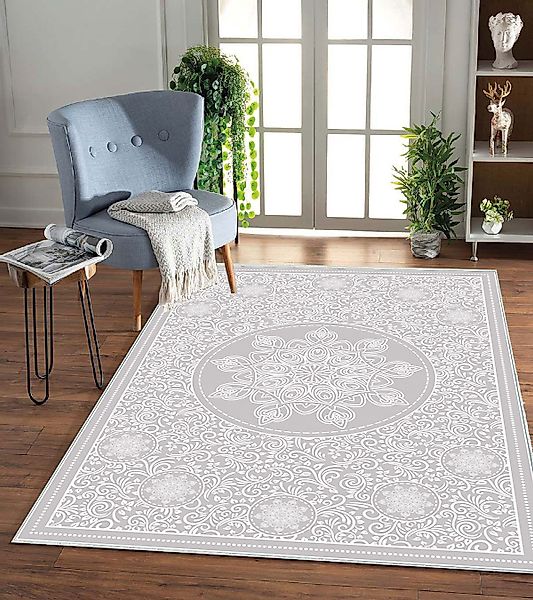 Jungengel Teppich Mystisches Ornament Teppichläufer Waschbar günstig online kaufen