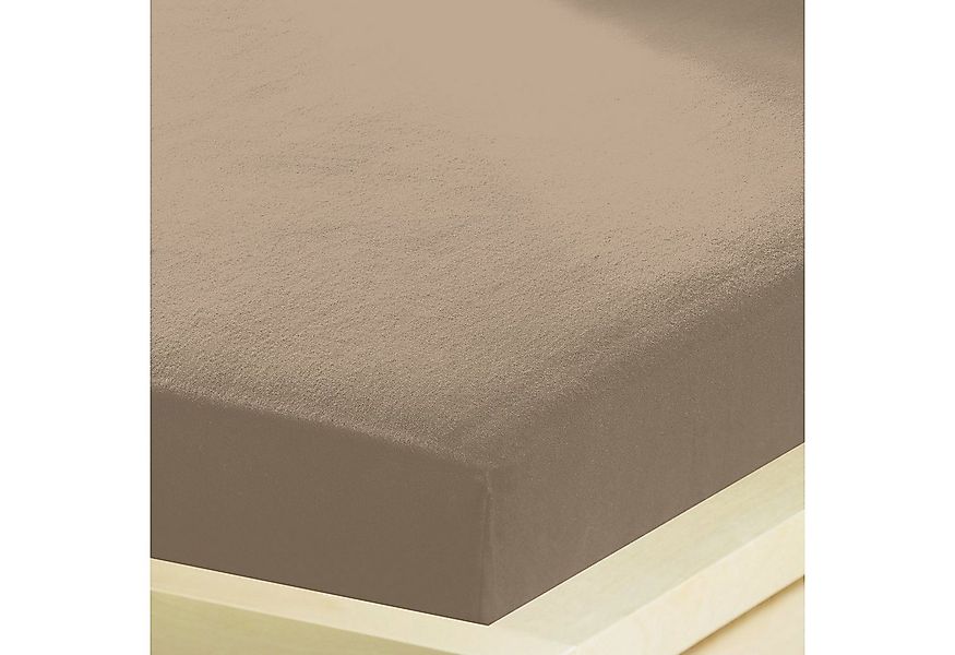 BETTWARENSHOP Spannbettlaken Feinbiber wasserdicht, Biber, Gummizug: Rundum günstig online kaufen