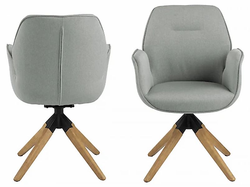 ACTONA GROUP Esszimmerstuhl »Alma«, 1 St., Polyester, mit eleganten Kedern, günstig online kaufen