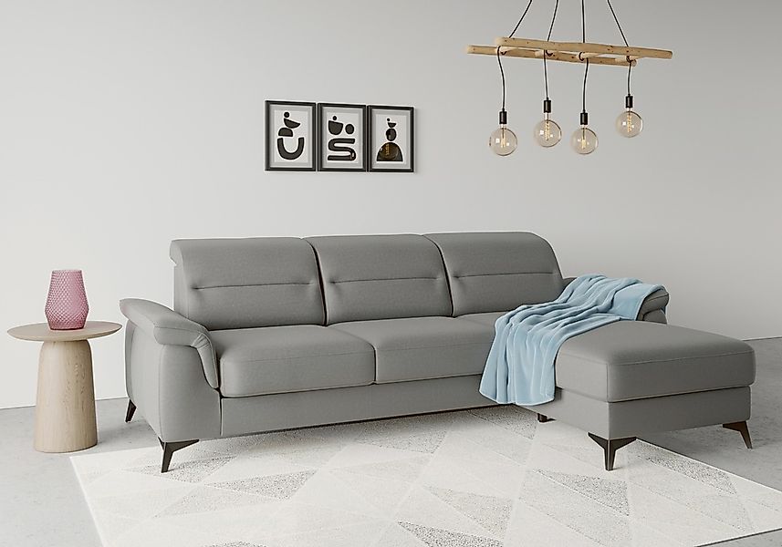 sit&more Ecksofa "Sinatra L-Form" mit Recamiere, optional mit Kopfteilverst günstig online kaufen