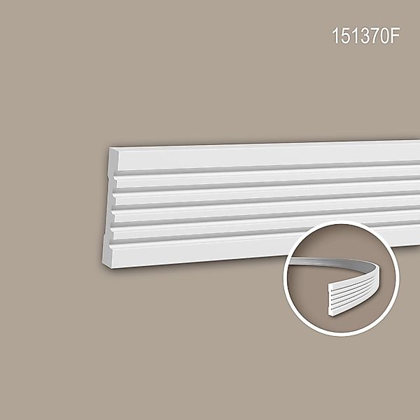 PROFHOME 151370F Flexible Wand- und Friesleiste Stuckleiste Zierleiste 2 m günstig online kaufen