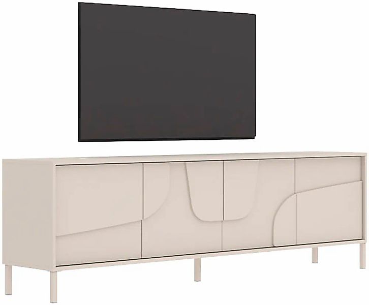 INOSIGN Lowboard "Stone, 205 cm breit, 4 Türen, TV-Schrank, TV-Kommode, Med günstig online kaufen