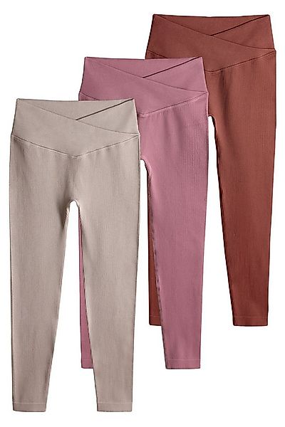 The Set Leggings The Set gerippte, nahtlose Leggings im 3er-Pack (3-tlg) günstig online kaufen