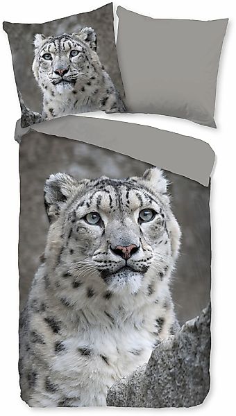 good morning Wendebettwäsche »Greets«, Biber, 135x200, Warm, Weich, Wendeop günstig online kaufen