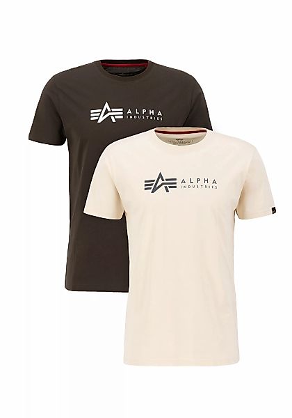 Alpha Industries T-Shirt "Alpha Industries Men - T-Shirts Alpha Label T 2 P günstig online kaufen