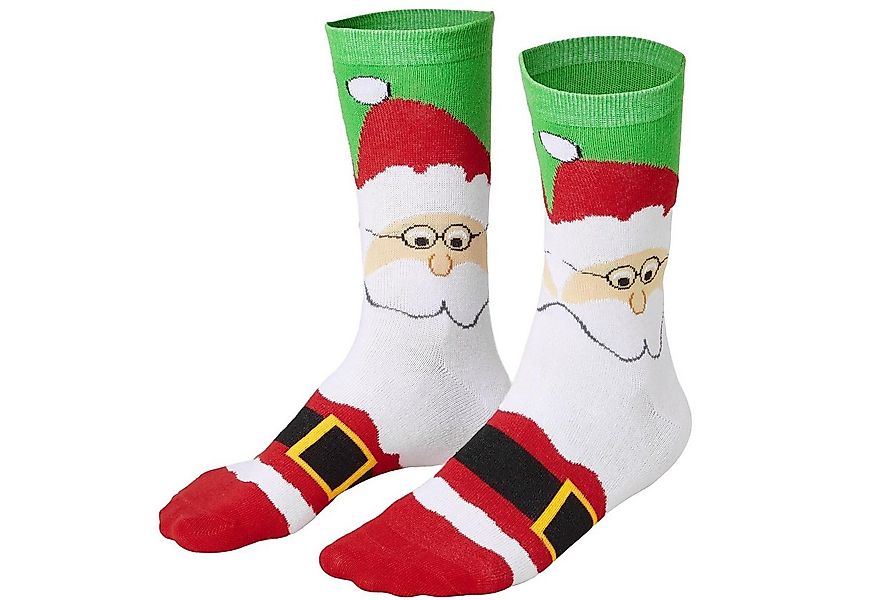 dressforfun Kuschelsocken Weihnachtssocken mit Weihnachtsmann-Motiv günstig online kaufen