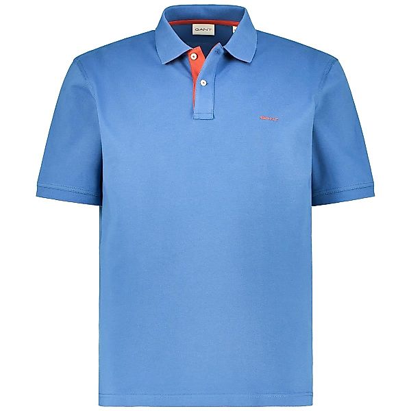 Gant Poloshirt mit Stretch Farbe blau Größe: 5XL günstig online kaufen
