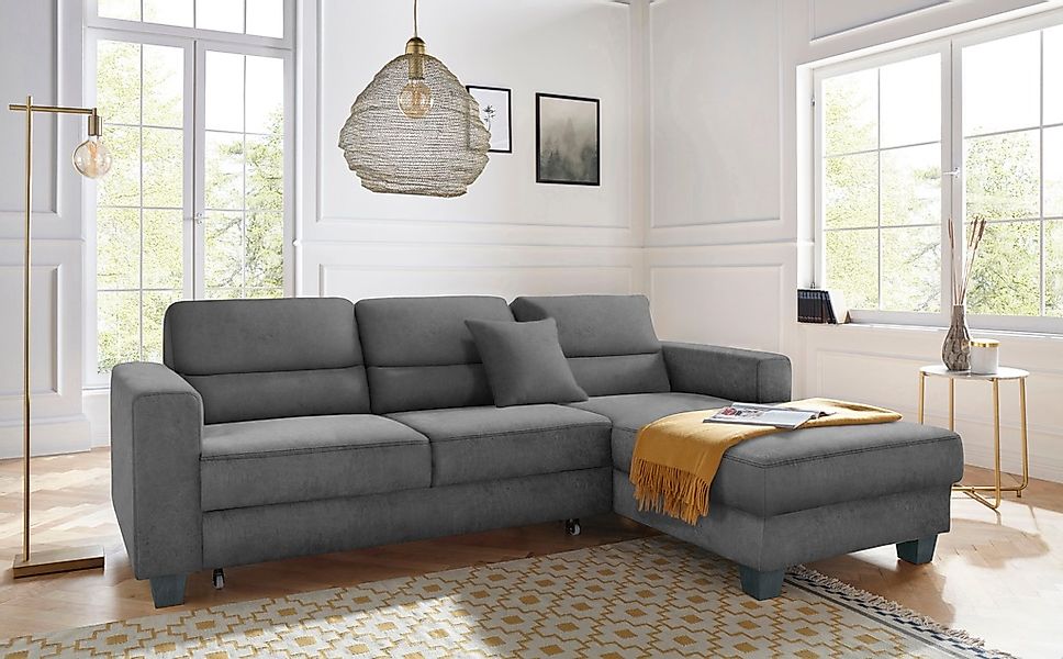 TRENDMANUFAKTUR Ecksofa "Chamber, zeitlos & modern, hoher Sitzkomfort, Brei günstig online kaufen