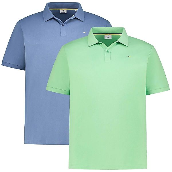 Pfundskerl Doppelpack Poloshirt aus Baumwolle Farbe jeansblau/mint Größe: 6 günstig online kaufen