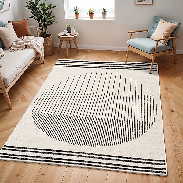 Livabliss Teppich "SANTIAGO" rechteckig 10 mm Höhe Skandinavischer Teppich, günstig online kaufen