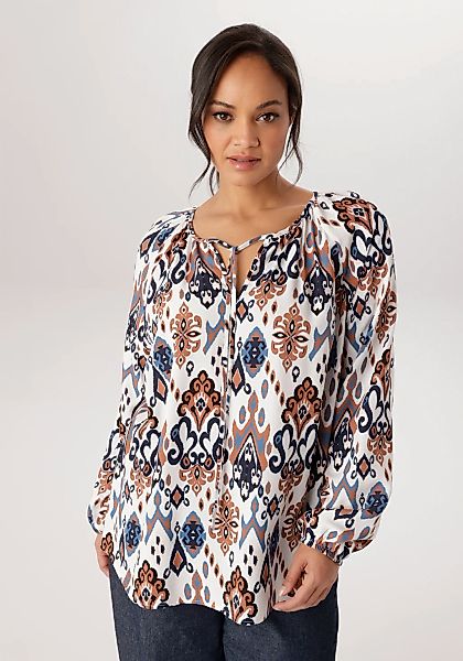 Aniston PLUS Schlupfbluse in Ethnodruck - NEUE KOLLEKTION günstig online kaufen