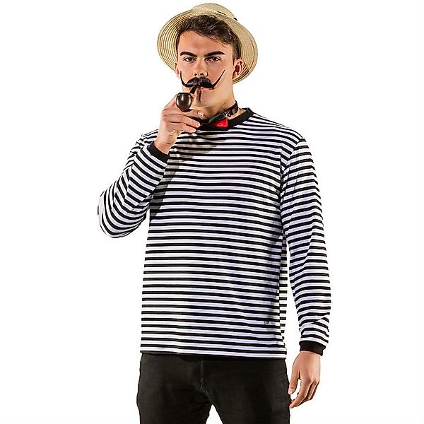 Orlob Kostüm Ringelpulli schwarz weiß günstig online kaufen