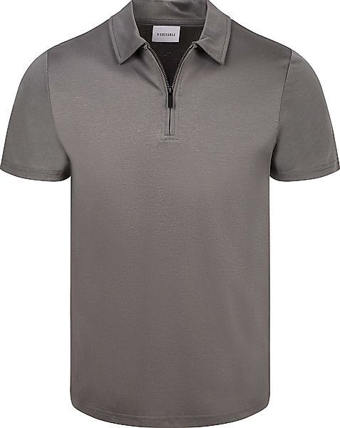 Suitable Poloshirt Silky Grau - Größe L günstig online kaufen