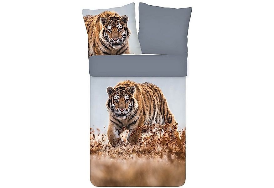 ESPiCO Bettwäsche Tiger Trendy Bedding, Renforcé, 2 teilig, Tiger, Wildnis, günstig online kaufen