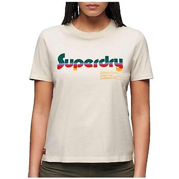 Superdry  T-Shirt T-shirt  Retro Flock à manches courtes günstig online kaufen