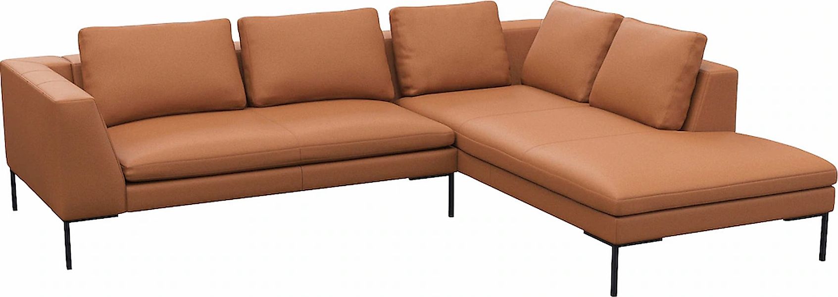 FLEXLUX Ecksofa »Loano, superbequemer Sitzkomfort durch Kaltschaum im Sitz« günstig online kaufen