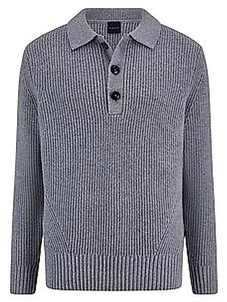 Polo-Pullover Bugatti grau günstig online kaufen