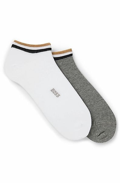 BOSS Sneakersocken "2P AS Uni stripe CC" Packung, 2er, mit geringeltem Absc günstig online kaufen