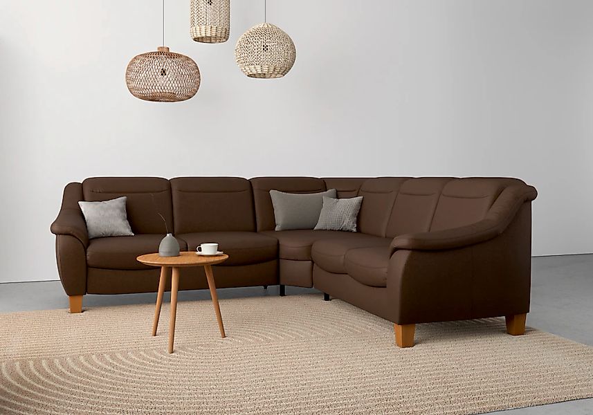 Home affaire Ecksofa "Caldera L-Form" Federkern, wahlweise mit Kopfteilvers günstig online kaufen