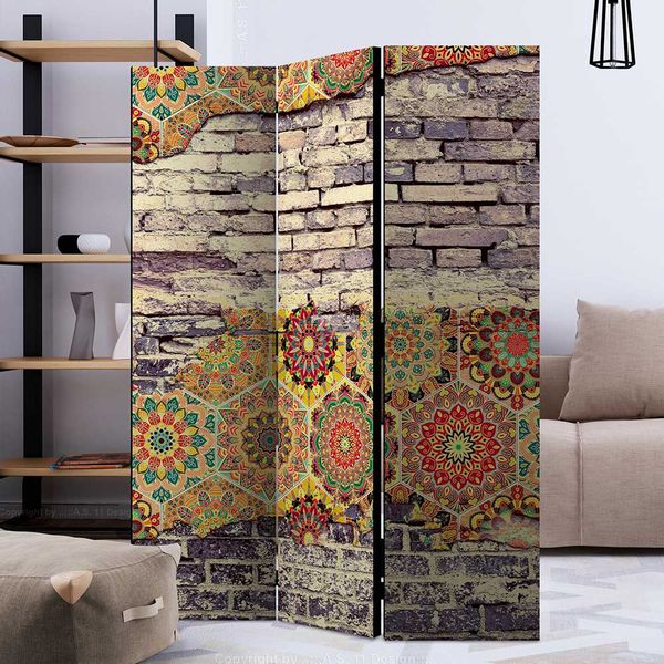 Fotoprint Raumteiler mit Mandala Motiv Bunt günstig online kaufen