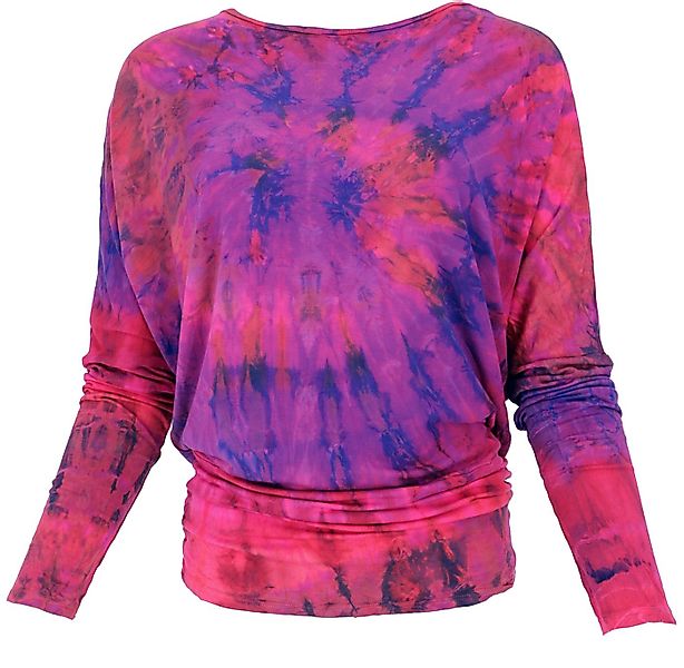 Guru-Shop Longsleeve Batik Hippie Shirt, Unikat Boho Langarmshirt.. alterna günstig online kaufen