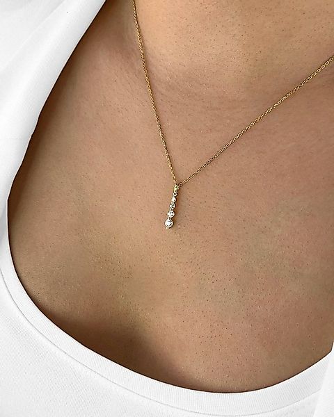 DANIEL CLIFFORD Kette mit Anhänger 'Henna' Damen Halskette Silber 925 vergo günstig online kaufen