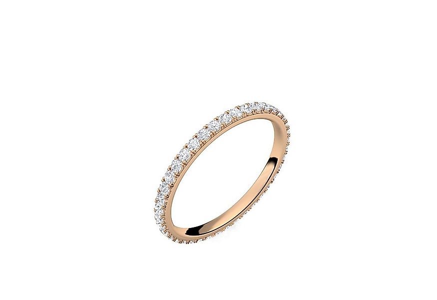 Amoonic Verlobungsring Damenring Roségold vergoldet Silber 925 mit Zirkonia günstig online kaufen