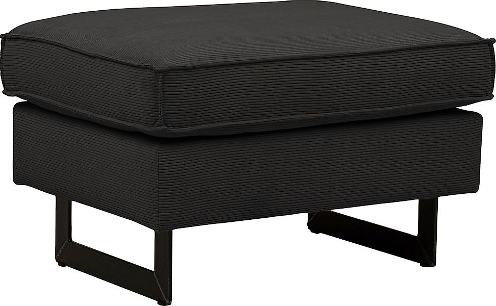 Places of Style Hocker "Pinto", mit Keder, Metallfüßen und auch in Cord Bez günstig online kaufen