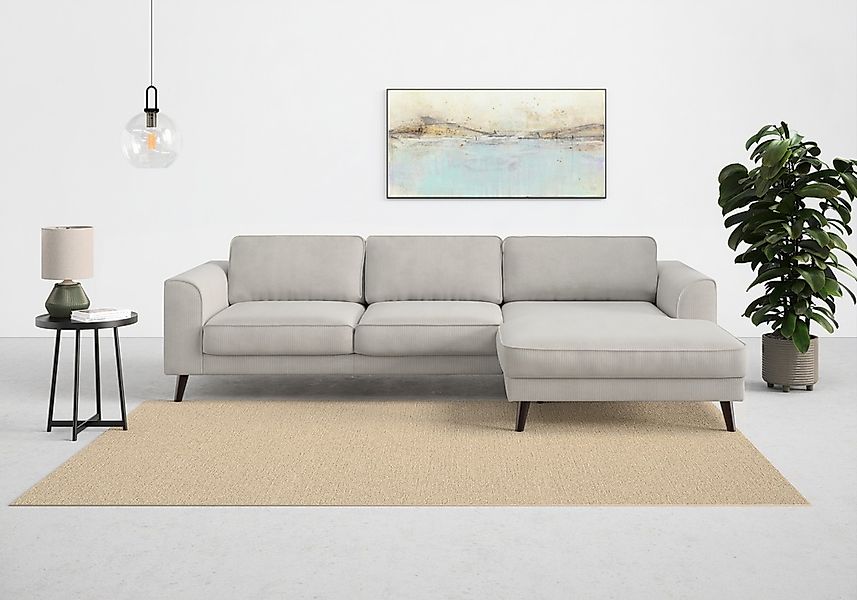 TRENDMANUFAKTUR Ecksofa "Lumber Jack, elegantes Designsofa, zeitlos modern, günstig online kaufen