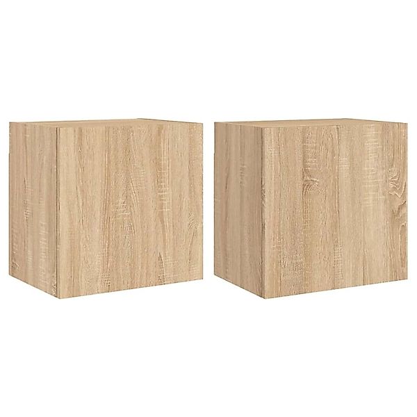 vidaXL TV-Wandschränke 2 Stk Sonoma-Eiche 40,5x30x40 cm Holzwerkstoff 83690 günstig online kaufen