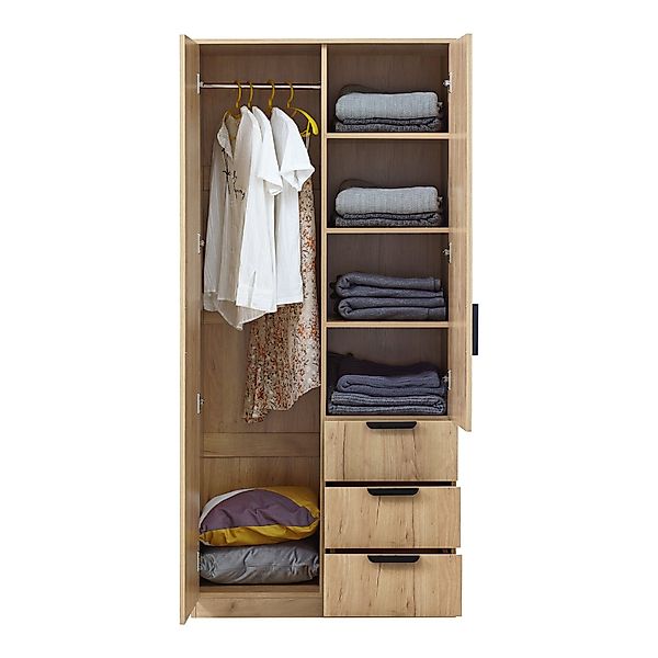en.casa Kleiderschrank »Eiselfing« 2 Türen 4 günstig online kaufen