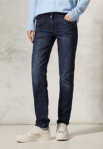 Cecil Slim-fit-Jeans "Style Toronto", mit Reißverschlussdetail günstig online kaufen