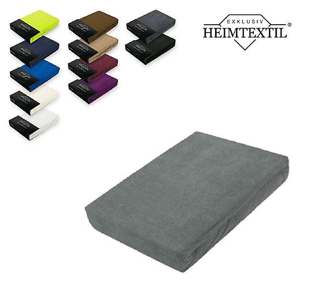 EXKLUSIV HEIMTEXTIL Spannbettlaken Frottee Spannbettlaken Rundumgummizug Ma günstig online kaufen