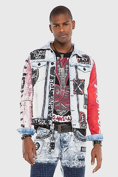 Cipo & Baxx Jeansjacke Jacke mit vielen Details günstig online kaufen