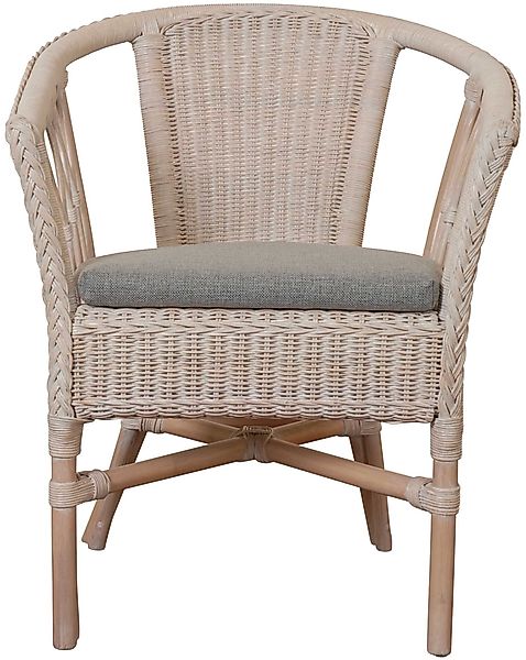 Krines Home Sessel Stapelbarer Rattansessel Bistro günstig online kaufen