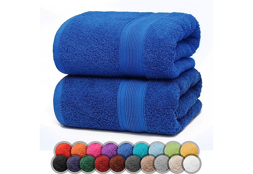 NatureMark Duschtücher 2er-Set Frottier Duschtücher 70x140cm, 100% Baumwoll günstig online kaufen