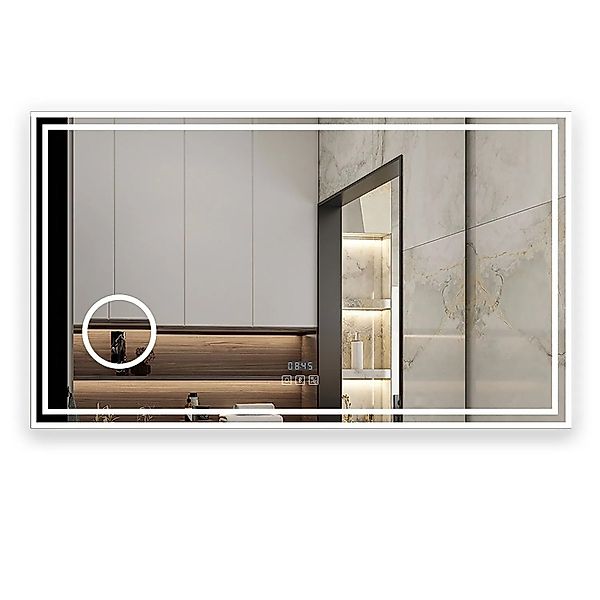 Aica Sanitär Badspiegel mit Bluetooth Schminkspiegel 160x80 cm Spiegel mit günstig online kaufen