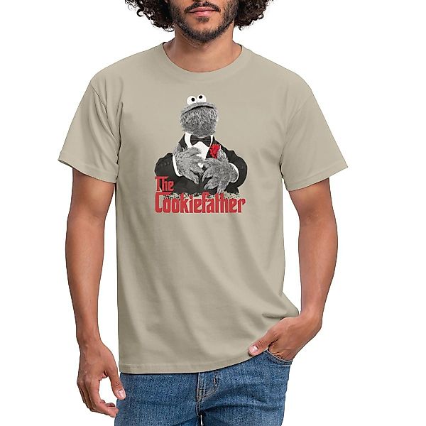 Spreadshirt T-Shirt Sesamstraße Krümelmonster The Cookiefather günstig online kaufen